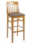 GA9510PSRFO Wood Padded Seat Barstool