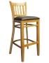 E1092BSRFO Vertical Slat Side Wood Barstool