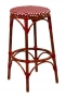 GA831RFO Aluminum Bamboo Metal Barstool