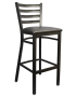 E135BSRFO Ladderback Metal Barstool