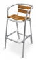 FLS-BAL53RFO Teak Sand Key Series Barstool