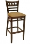 FLS-CON10BRFO Wood Barstool